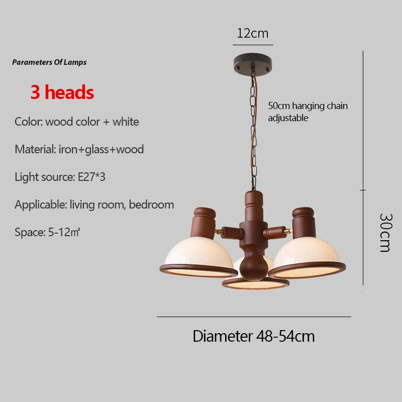 lustre rétro romantique éclairage à LED pour intérieur