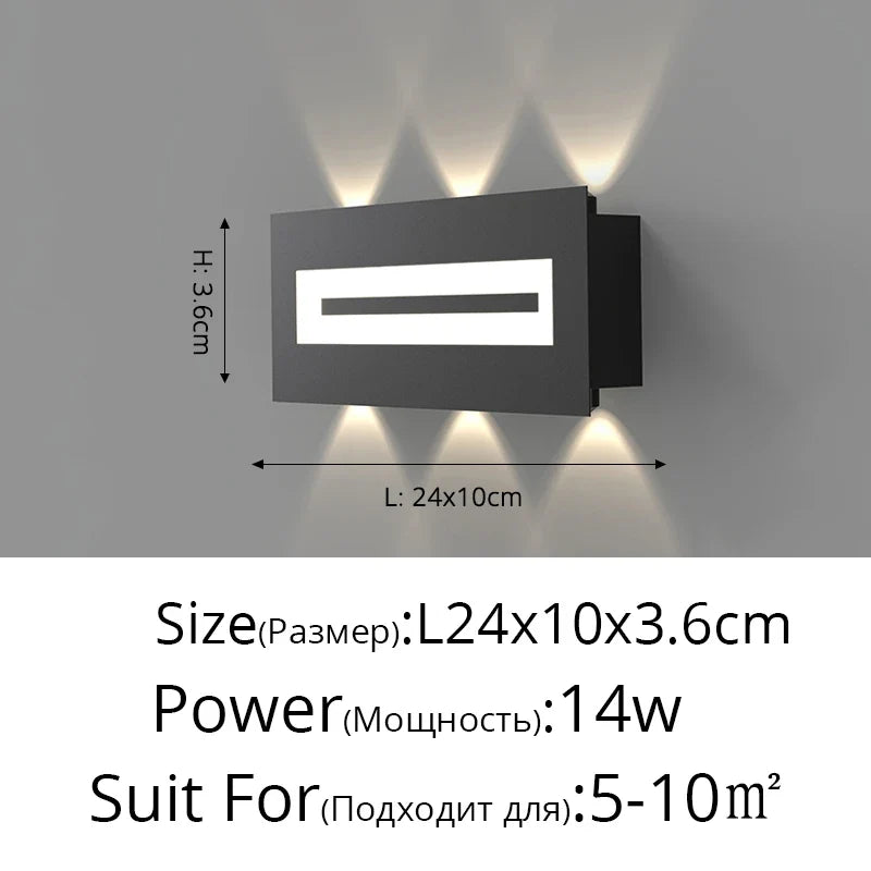 applique murale led double tête style nordique pour hôtel