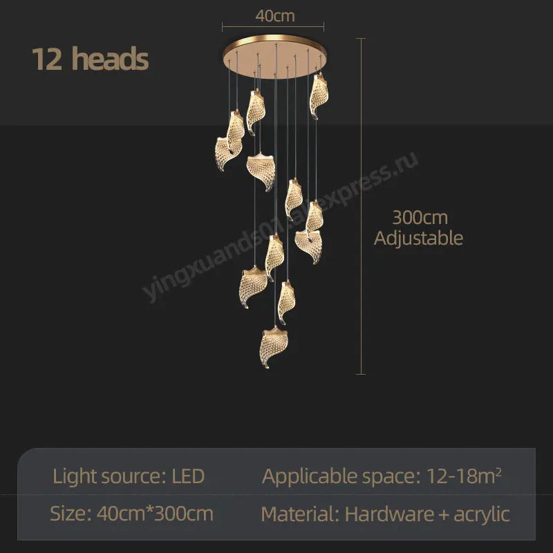 lustre led suspendu pour éclairage moderne intérieur