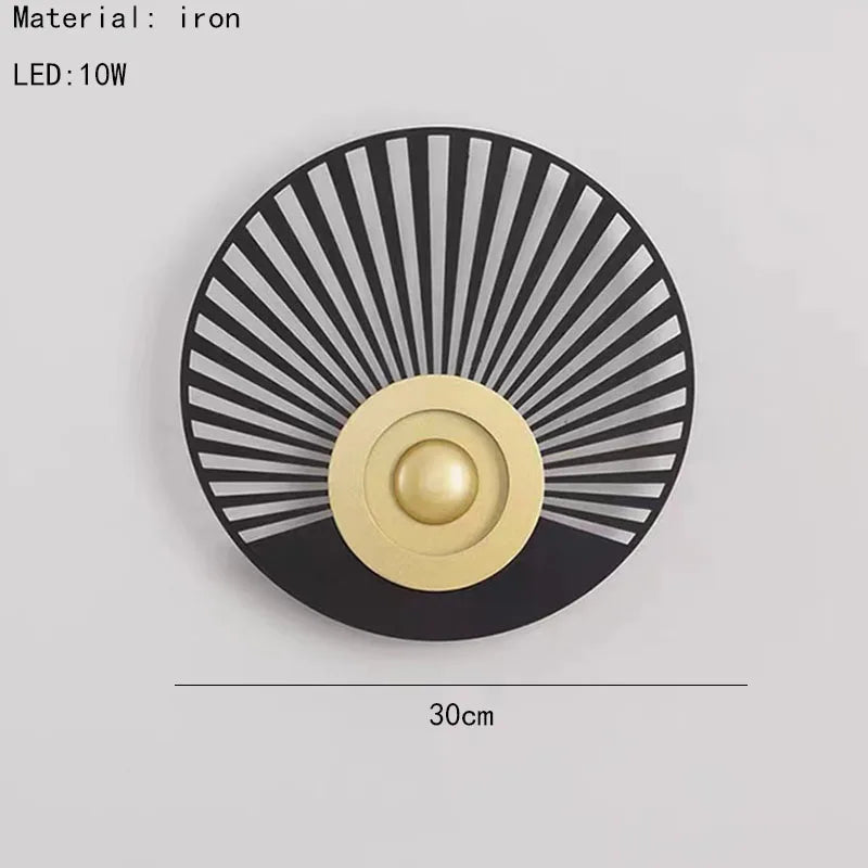 applique murale led ronde art déco pour ambiance chaleureuse