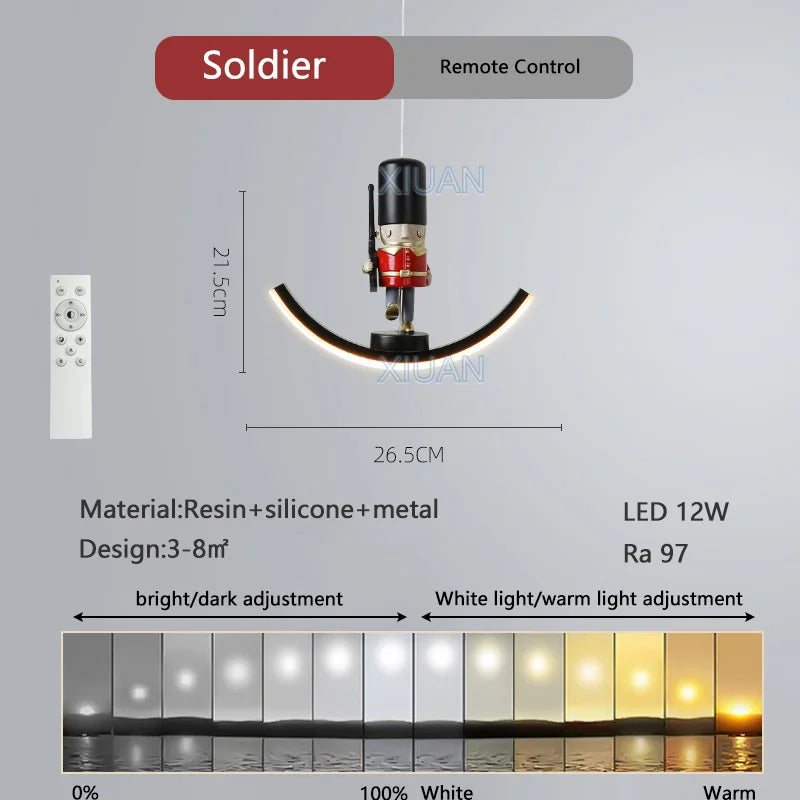 lampe suspendue déco licorne