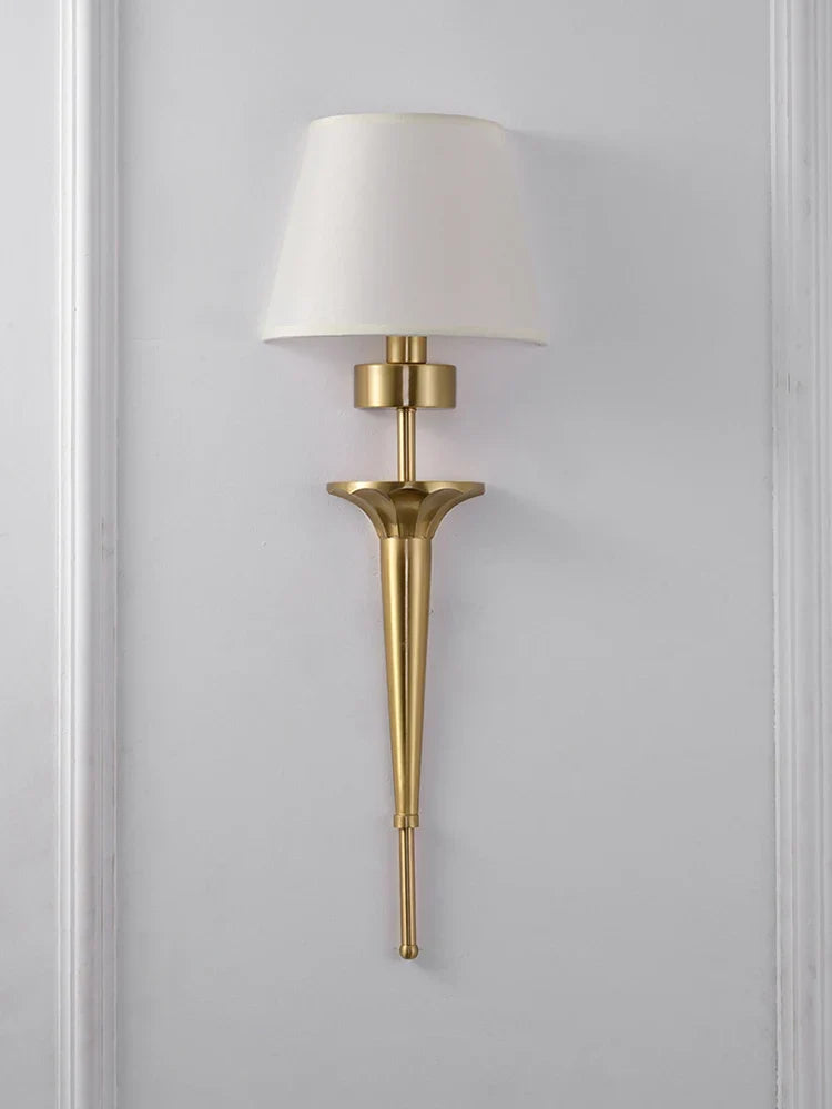 applique murale classique en cuivre led pour décoration maison