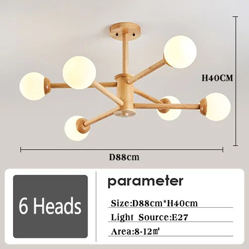 lustre moderne en verre avec abat-jour pour décoration intérieure