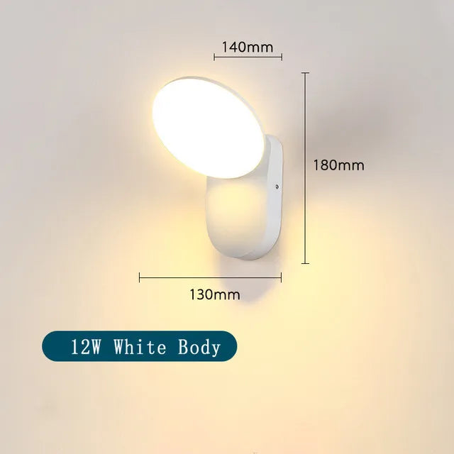 applique murale extérieure led moderne avec capteur étanche pour jardin
