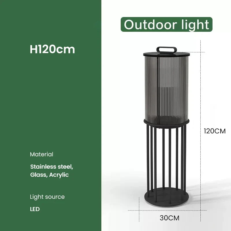 villa moderne lampe de jardin solaire extérieure étanche