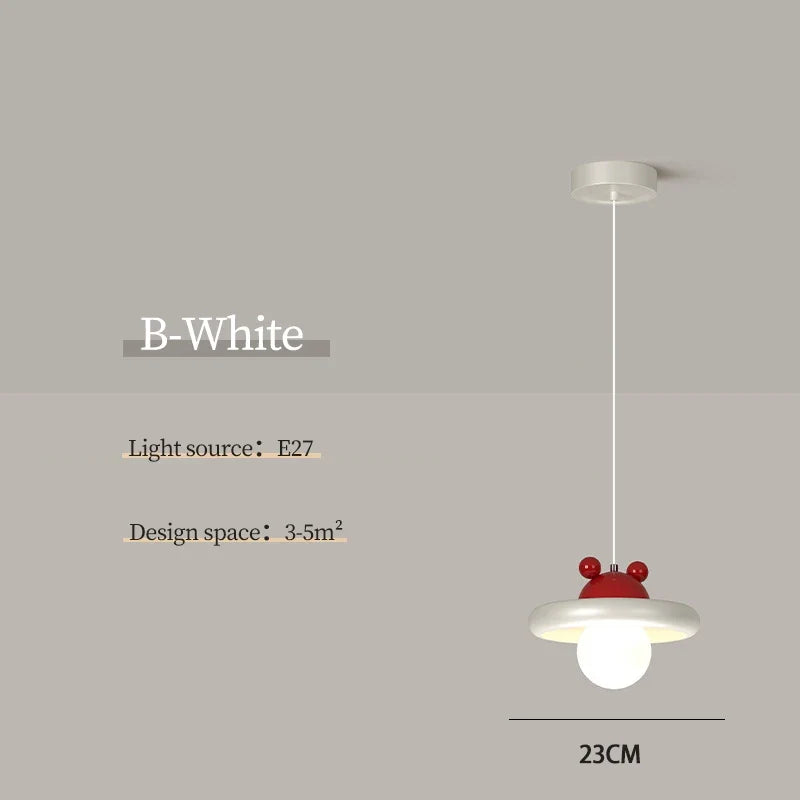 lustre moderne pour chambre d'enfant décoration nordique lumineuse