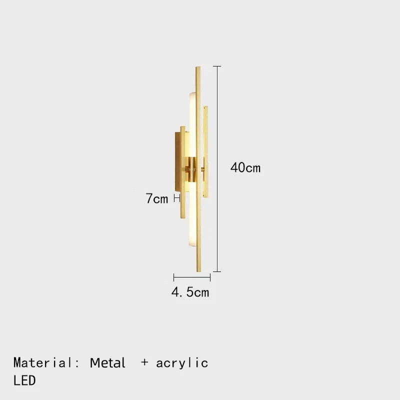applique murale led minimaliste style art déco