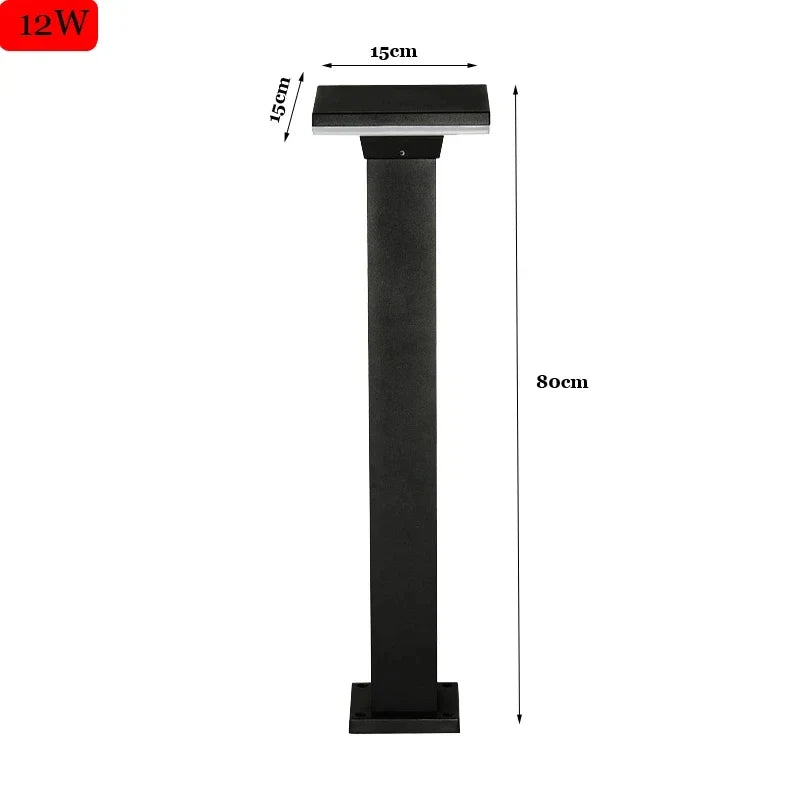 lampe extérieure moderne étanche pour jardin et parc