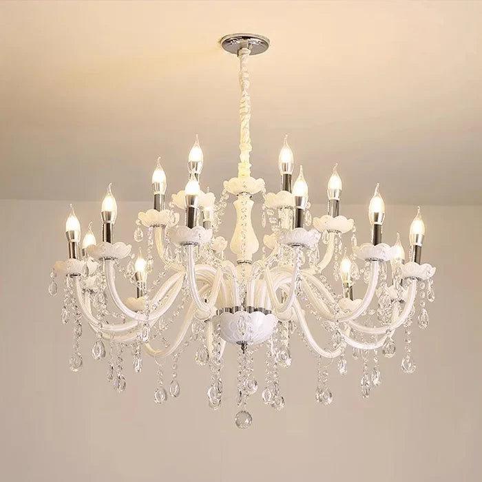 lustre moderne en verre tube incurvé style nordique cristal