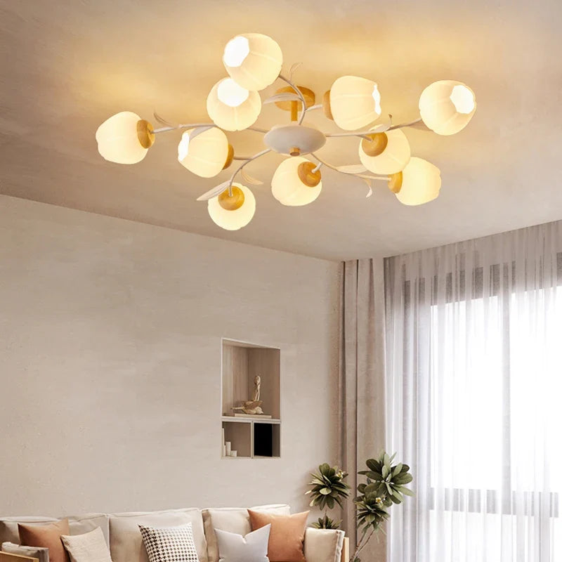 plafonnier moderne avec télécommande pour un intérieur élégant