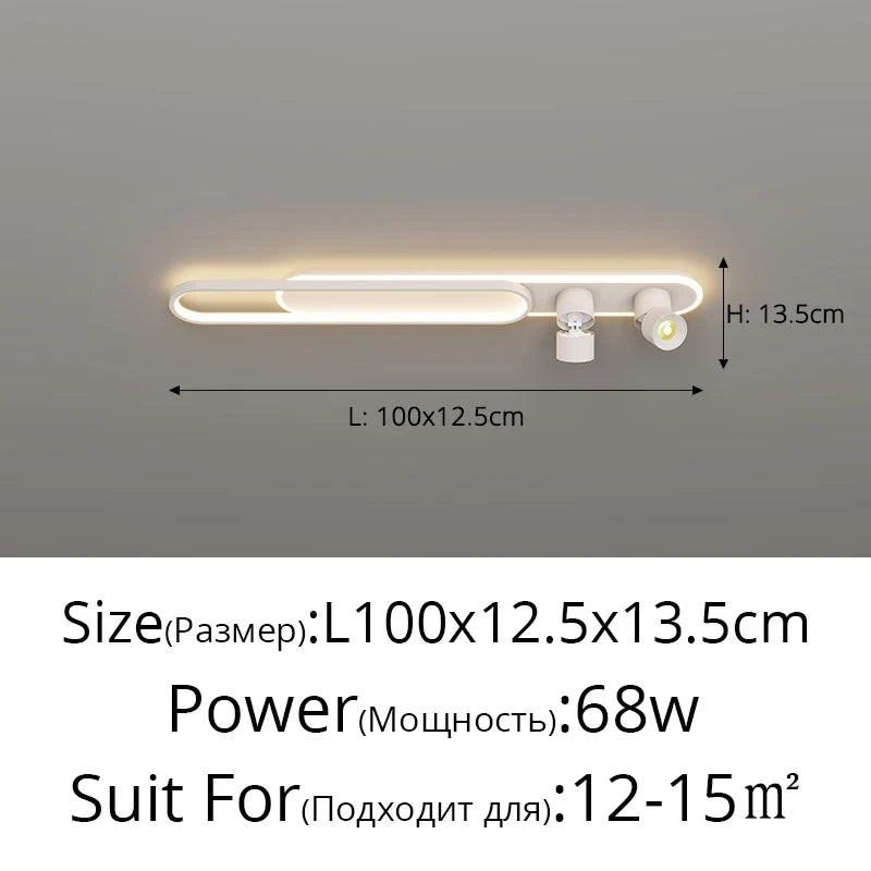 plafonnier led moderne luminaire décoratif d'intérieur pour loft