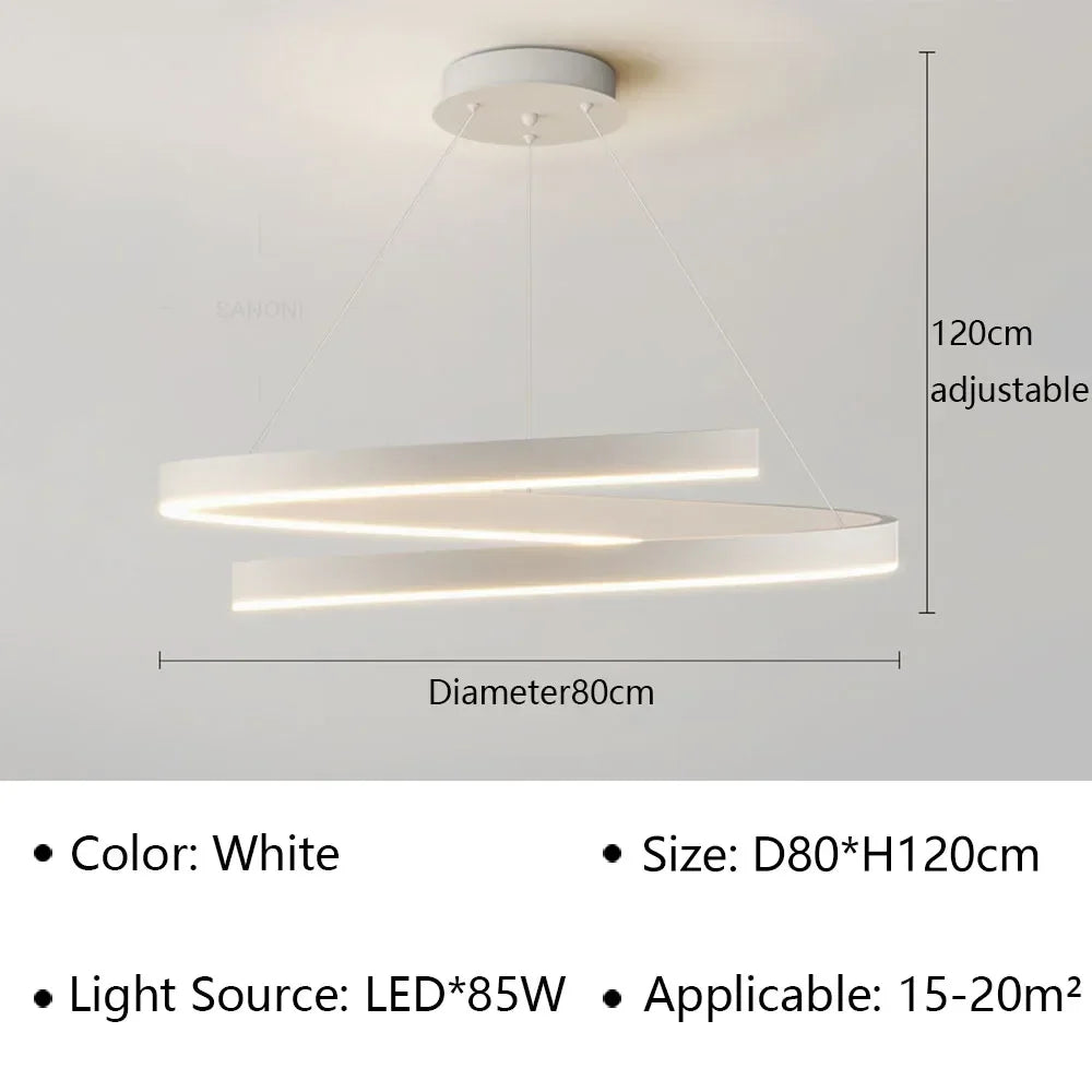 suspension à led moderne pour décoration intérieure élégante