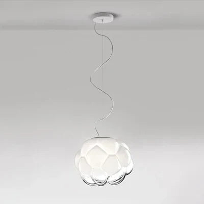 suspension en verre à bulles style moderne et épuré
