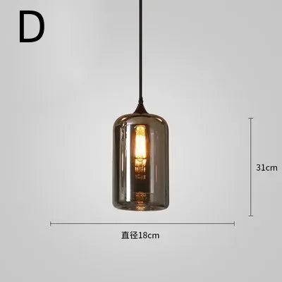 suspension à led en verre design pour décoration intérieure moderne
