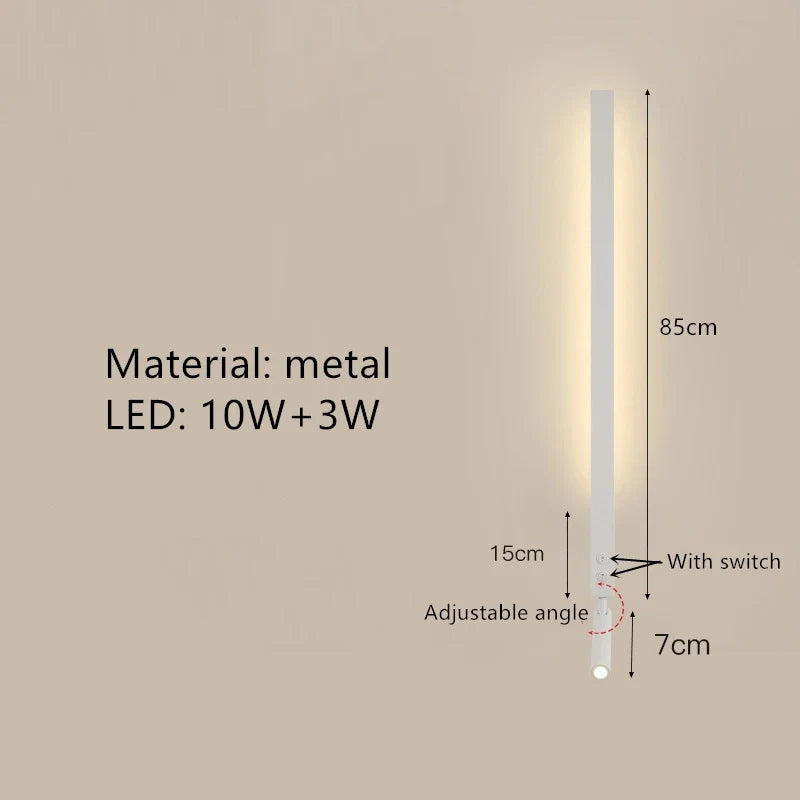 applique murale led minimaliste angle réglable 3000k
