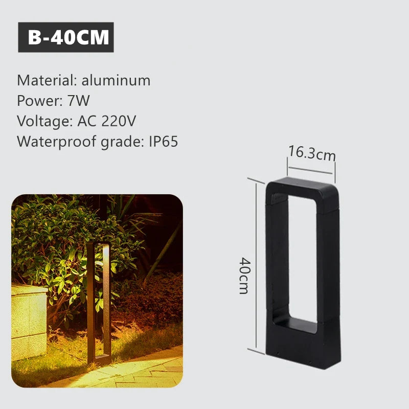 lampe led extérieure simple pour éclairage de jardin et paysage