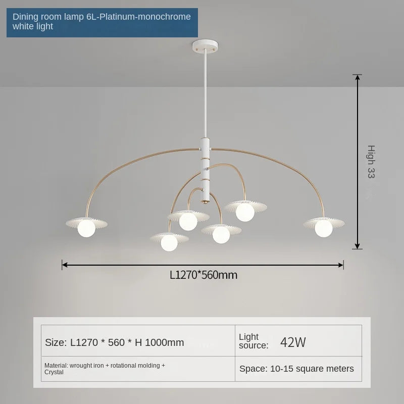 lustre moderne en verre pour décoration intérieure créative et artistique