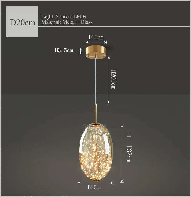 lustre de luxe en verre et laiton éclairage décoratif starlight