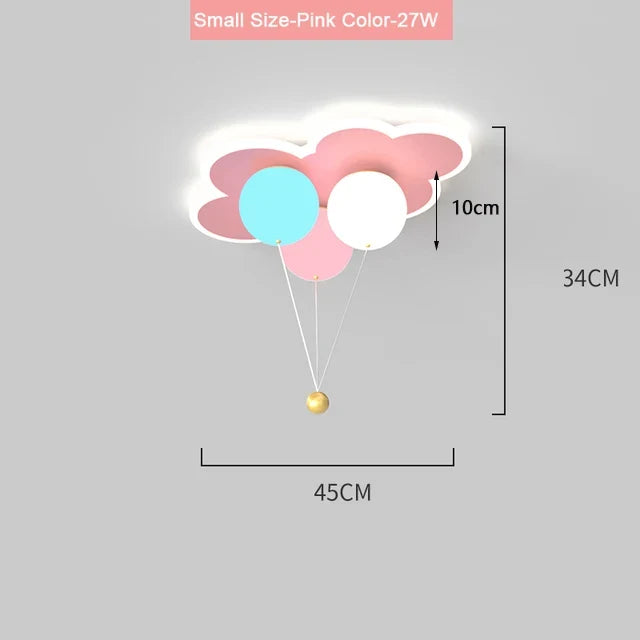 lustre kawaii pour enfants en acrylique avec télécommande