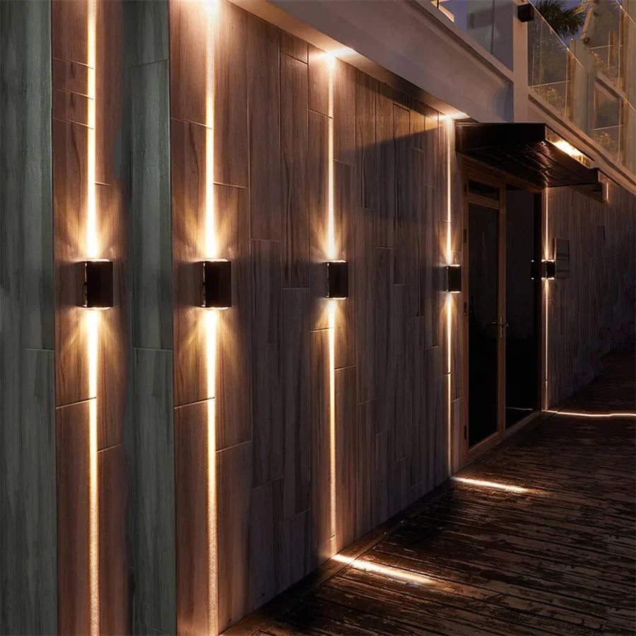 applique murale led extérieure moderne étanche en aluminium