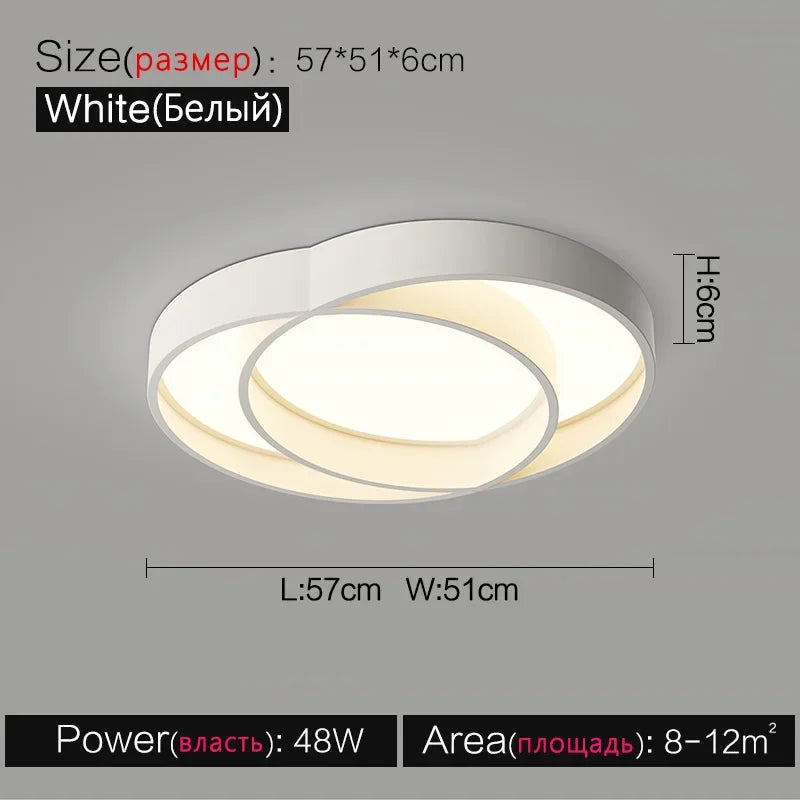 Ceiling Lamps Living Room Main Lamp Rectangular Nordic Ceiling Lamp Modern Simple Atmosphere Bedroom Creative Lamps Whole House