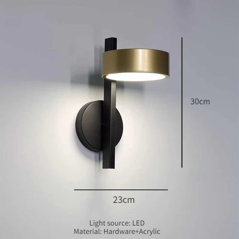 Nordic Creative Bedroom, Bedside Lamp Wall Lamp Personalized and Simple Hallway Entrance Wall Lamp Modern and Simple Living Room