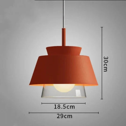 suspension en verre et fer style nordique pour intérieur décoratif