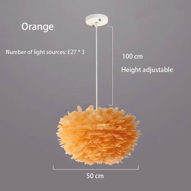 lustre moderne romantique led créative nordique suspendus éclairage