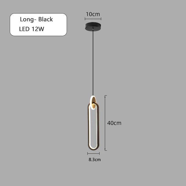 lustre long câble minimaliste suspendu rond 2022