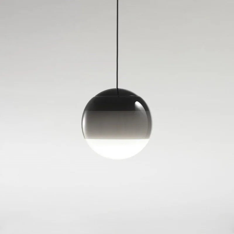 lustre suspension led moderne en verre dégradé pour intérieur