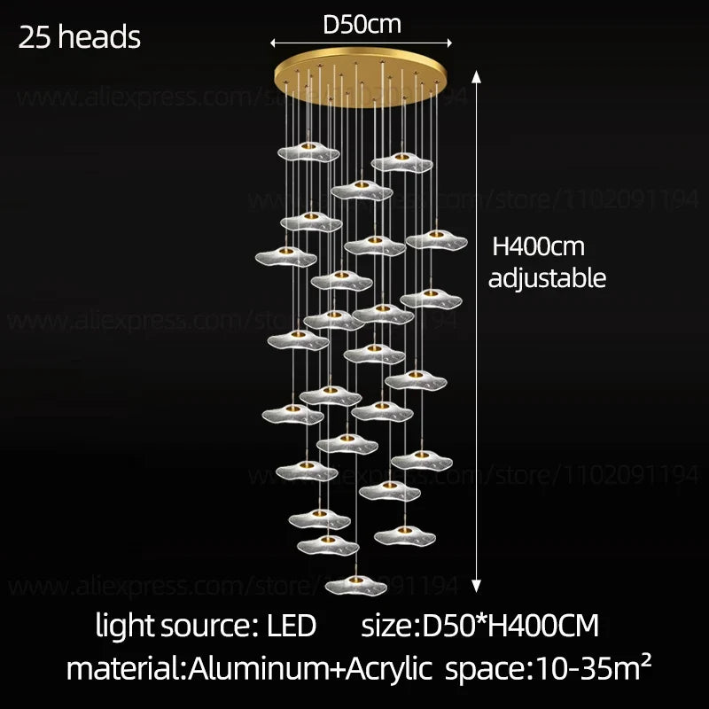 lustre moderne nordique pour décoration intérieure et grenier