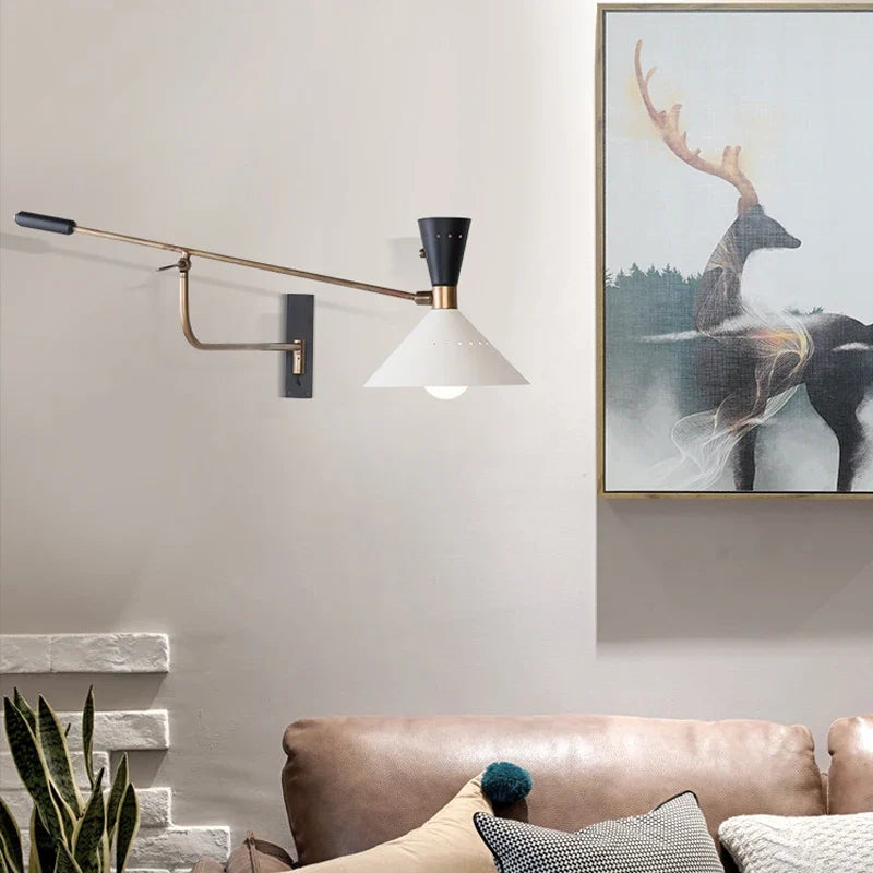 applique murale rétro nordique design pour éclairage intérieur décoratif