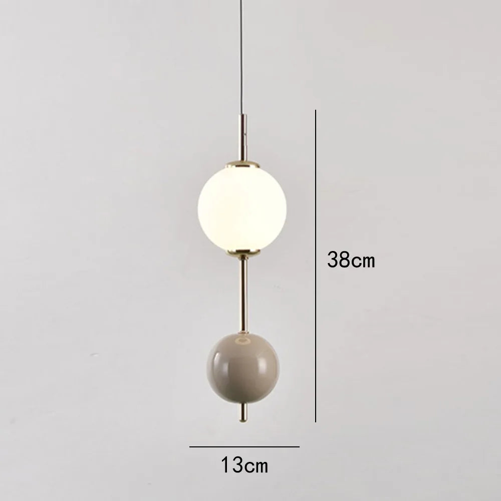 Glass Ball LED Pendant Light Ceiling Suspension Hanging for Living Dining Room Bedroom
