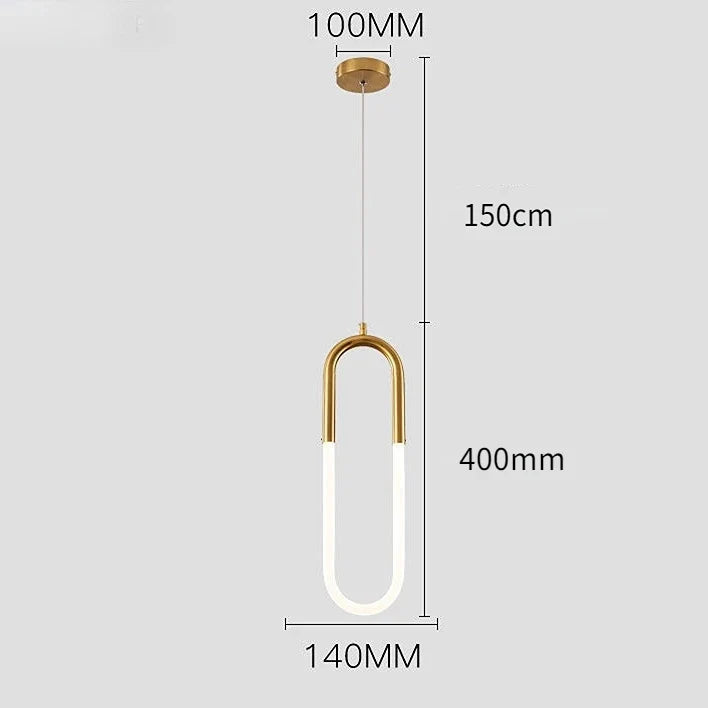 suspension design nordique moderne imperméable led décorative