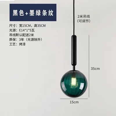 suspension moderne en verre pour décoration intérieure élégante