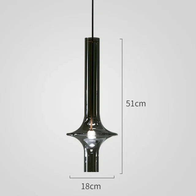 suspension en verre design nordique moderne pour décoration intérieure