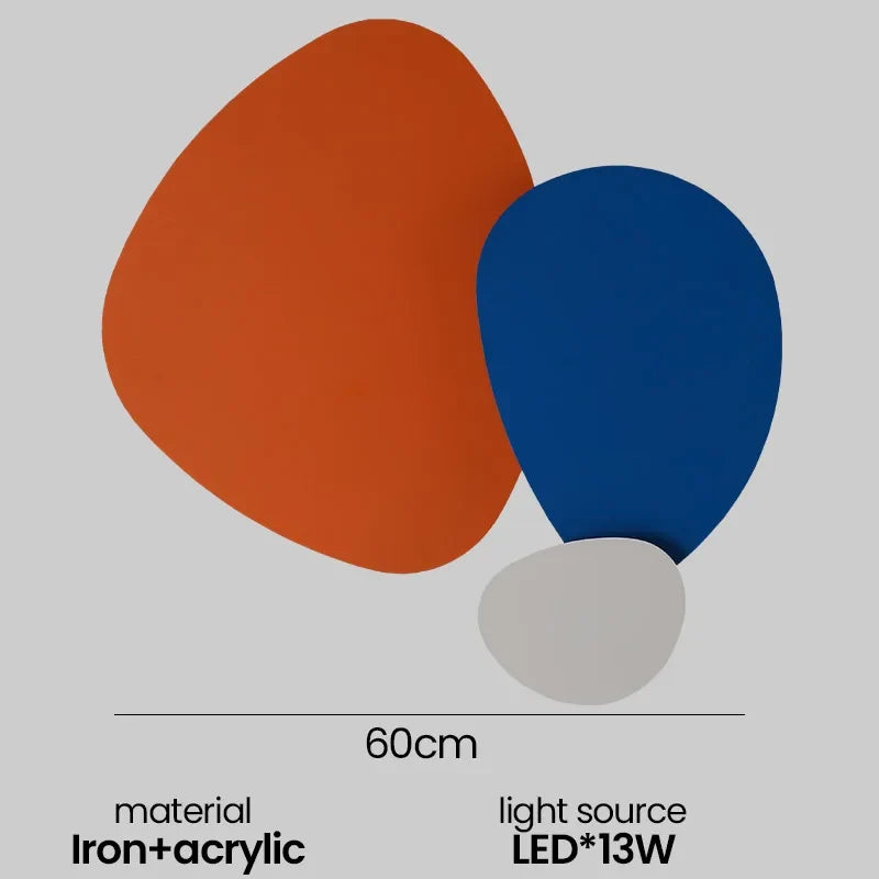Applique murale LED colorée moderne