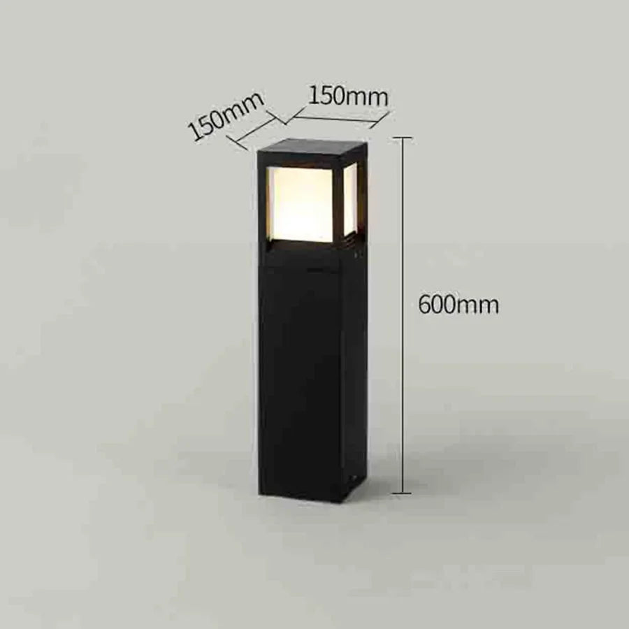lampe solaire d'extérieur en aluminium pour éclairage de jardin