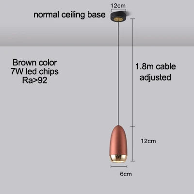 suspension led minimaliste avec gradation tactile et irc élevé