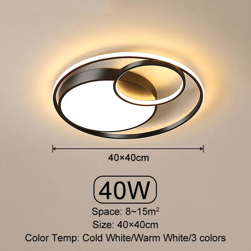 Plafond moderne à LEDs lumière salon chambre salle à manger plafonnier éclairage intérieur Dimmable décoratif maison lampes lumineuses