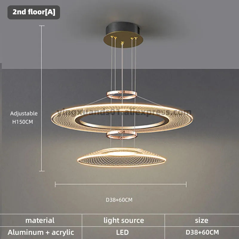 suspension double lampes led pour hôtel restaurant