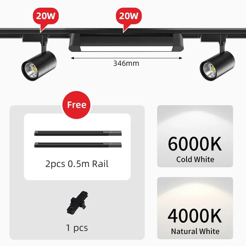 plafonnier sur rail design pour intérieur et éclairage moderne