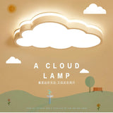 plafonnier led design moderne en forme de nuage pour enfants