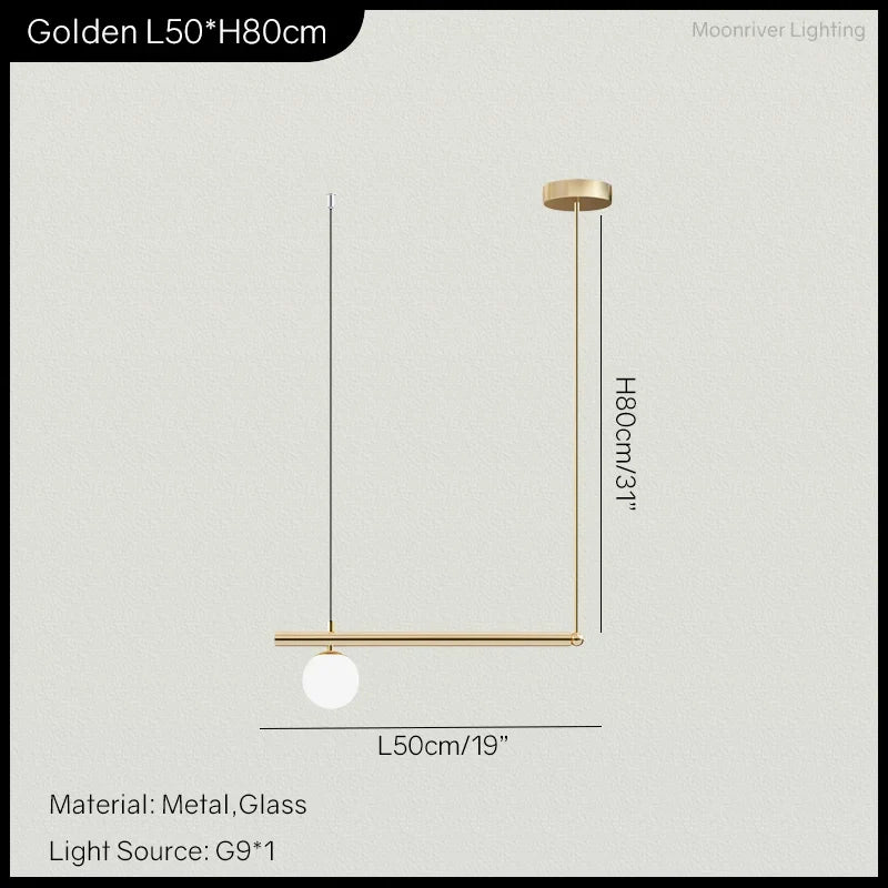 Lustre de salon minimaliste moderne