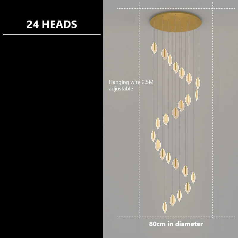 lustre moderne en acrylique pour éclairage décoratif intérieur