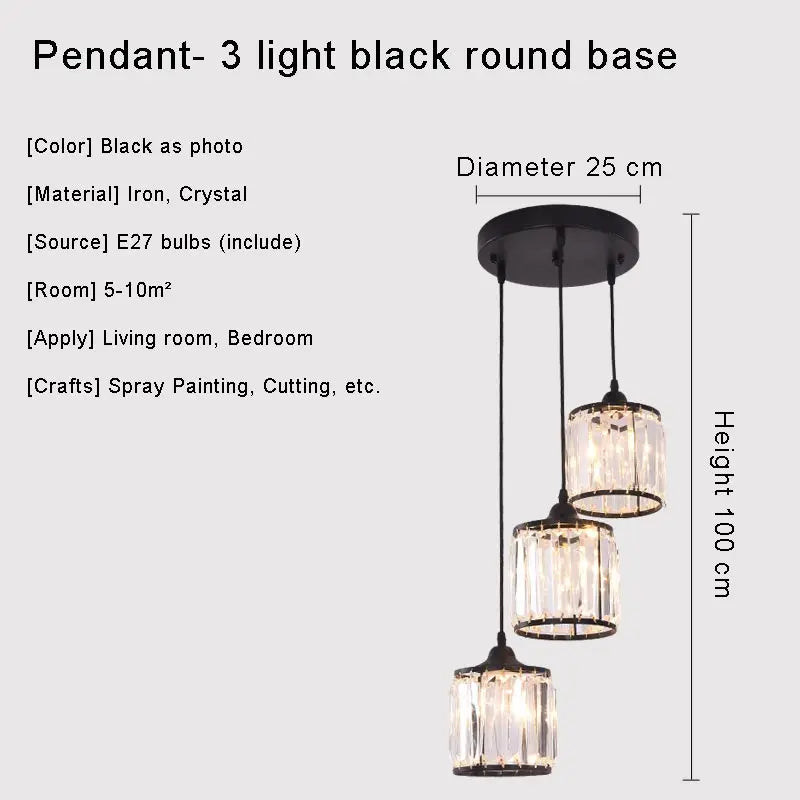 lustre en cristal moderne pour un éclairage intérieur élégant