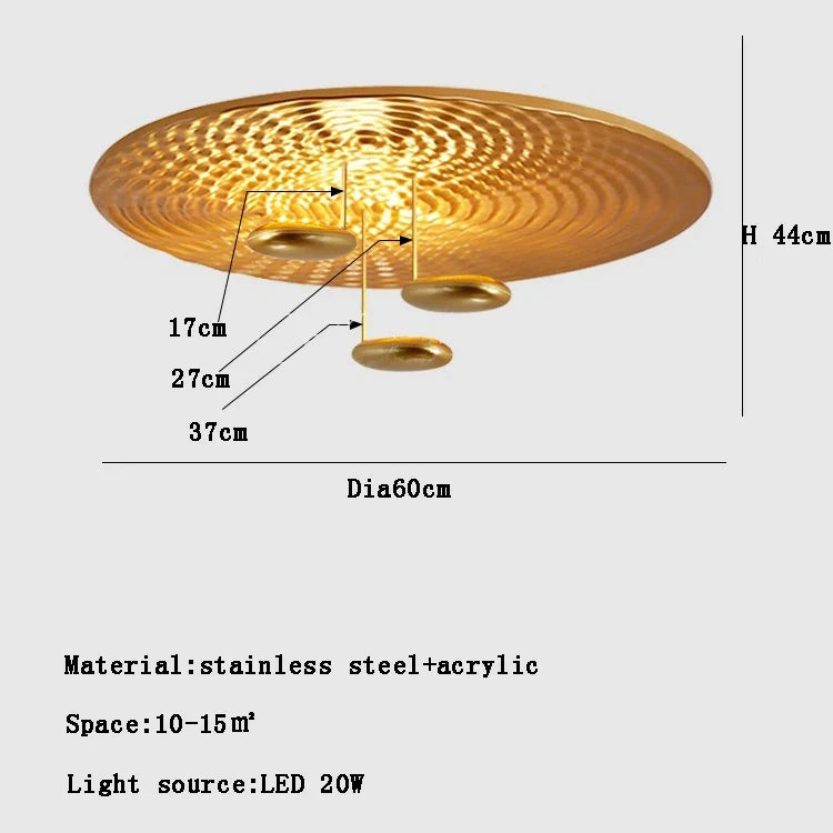lustre postmoderne italien en forme de goutte led créative