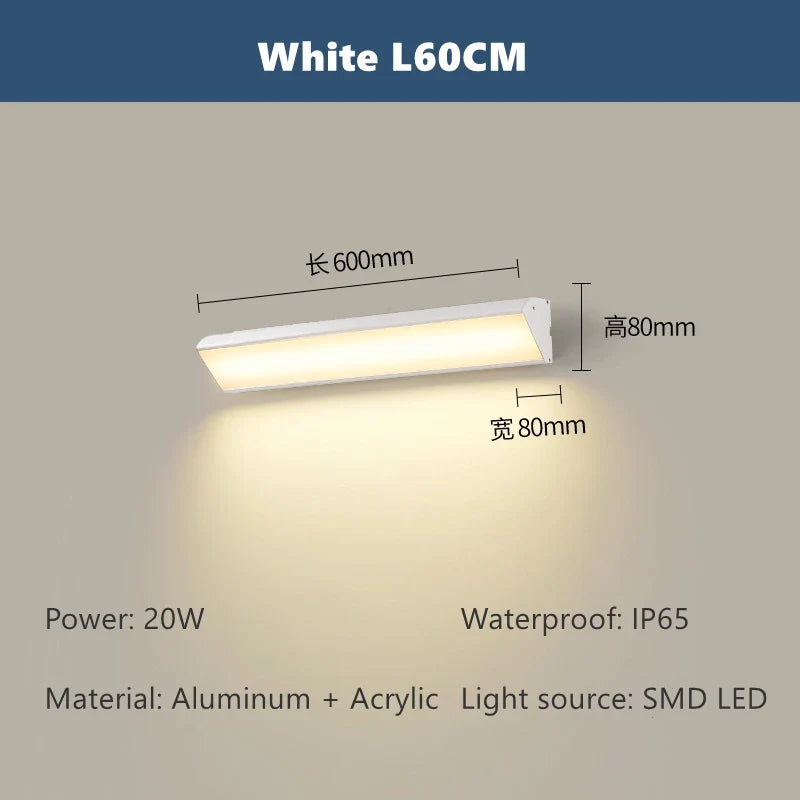 applique murale led minimaliste éclairage extérieur pour jardin et balcon