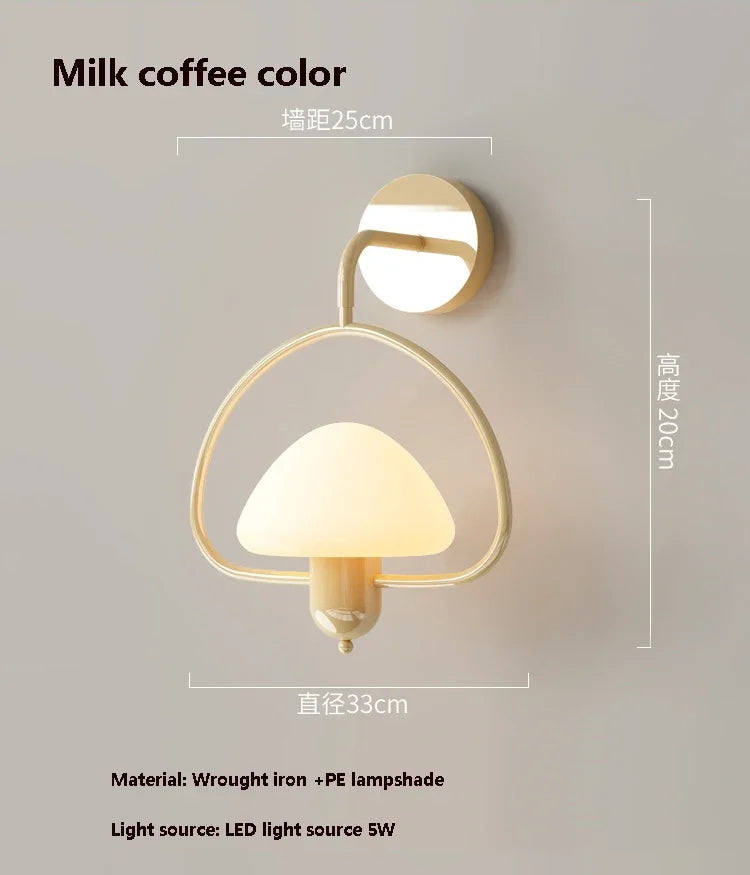 applique murale champignon led décoration intérieure moderne élégante
