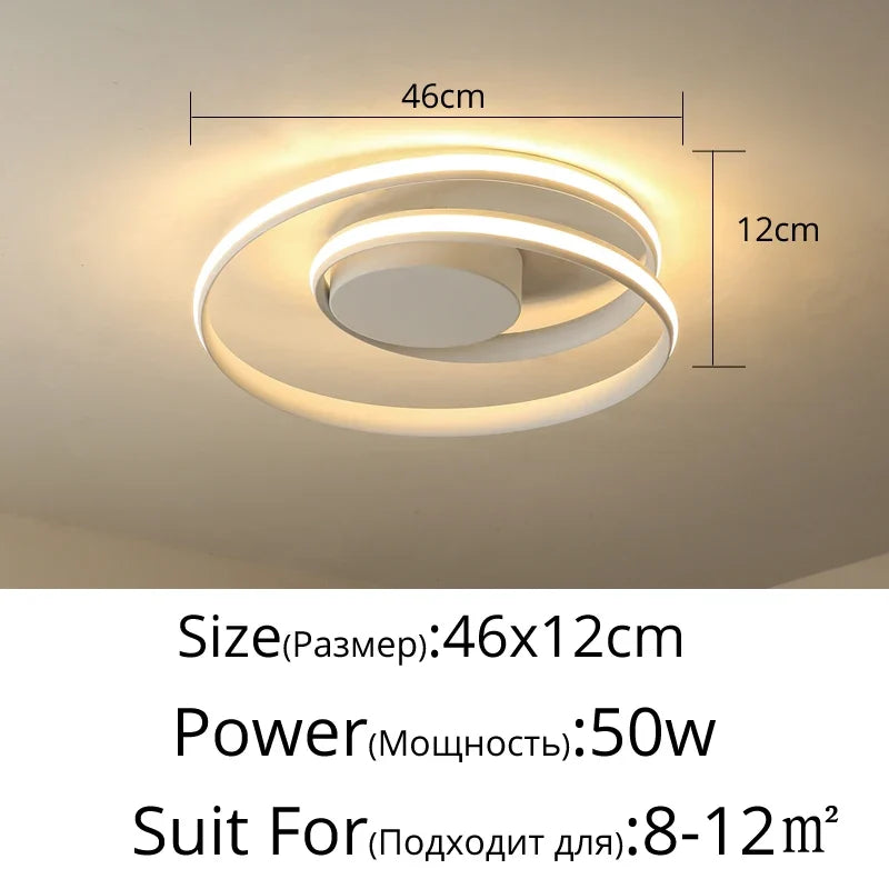 plafonniers led modernes pour éclairage intérieur décoratif